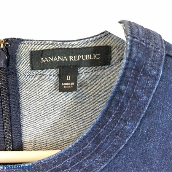 Banana Republic Casual Denim Dress Size 0‎ - Picture 5 of 14